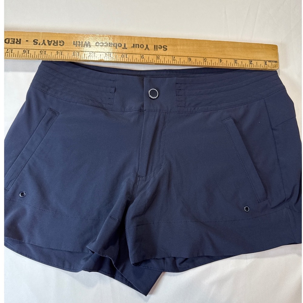 Athleta Trekkie North Shorts Bundle Size 4 Black Navy Blue Hiking Outdoor 2 Pack - Picture 2 of 11